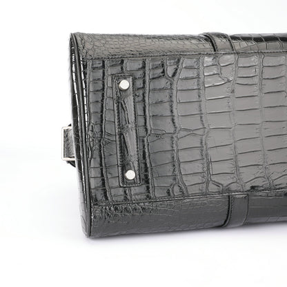 Crocodile Belly Skin Unisex Genuine Leather Travel Bag Luxury Travel Business Luggage Bag Super Large Capacity Handbag Handbag 