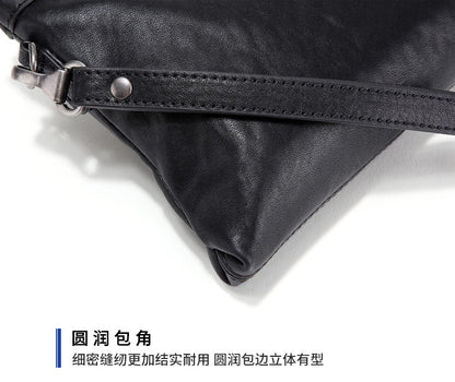 Men's Handbag Cow Leather Large Capacity Business Casual Fashion Men's Bag 