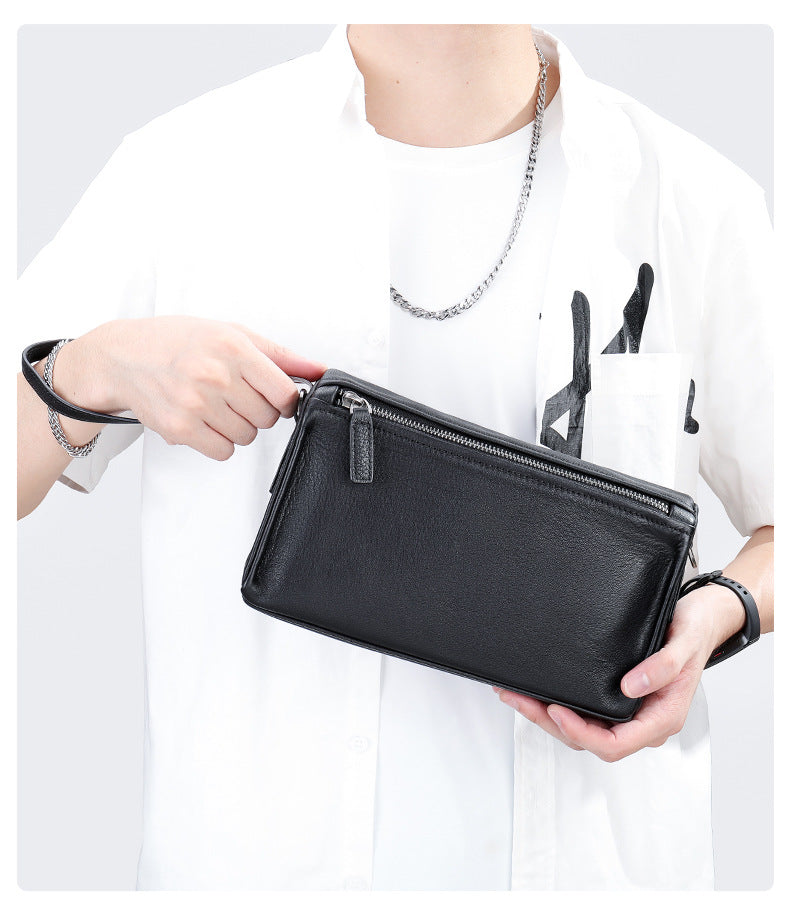 Men's Shoulder Bag Made of Genuine Cowhide Leather High Quality Men's Crossbody Bag Handbag 
