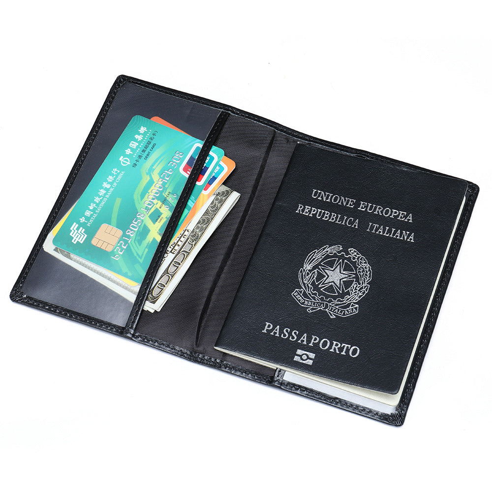 Men's short wallet made of genuine cowhide leather business multi-functional men's wallet card bag 