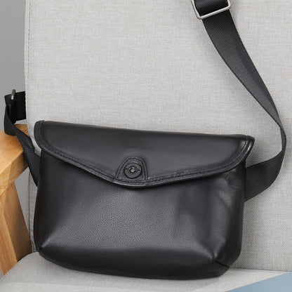 Men's Shoulder Bag Made of Cowskin Genuine Leather High Quality Waterproof Fashion Men Crossbody Bag 