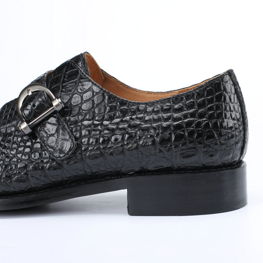 Crocodile Belly Skin Genuine Leather Men's Leather Shoes Business Casual Men Shoes 