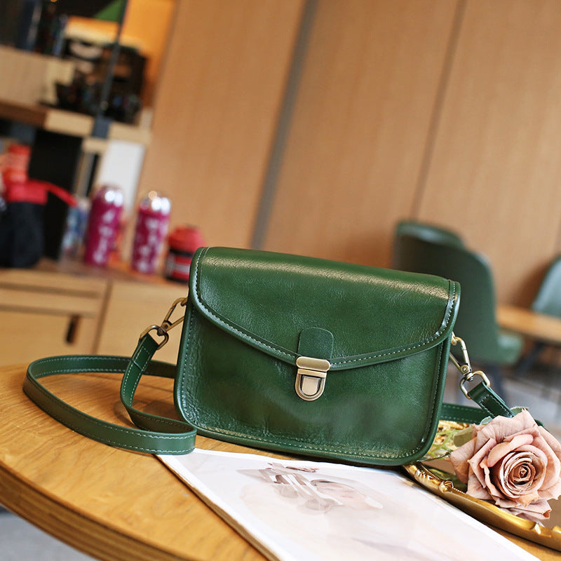 Large Capacity Genuine Leather Women's Bag Luxury Cowhide Shoulder Bag Messenger Bag Goes with Anything