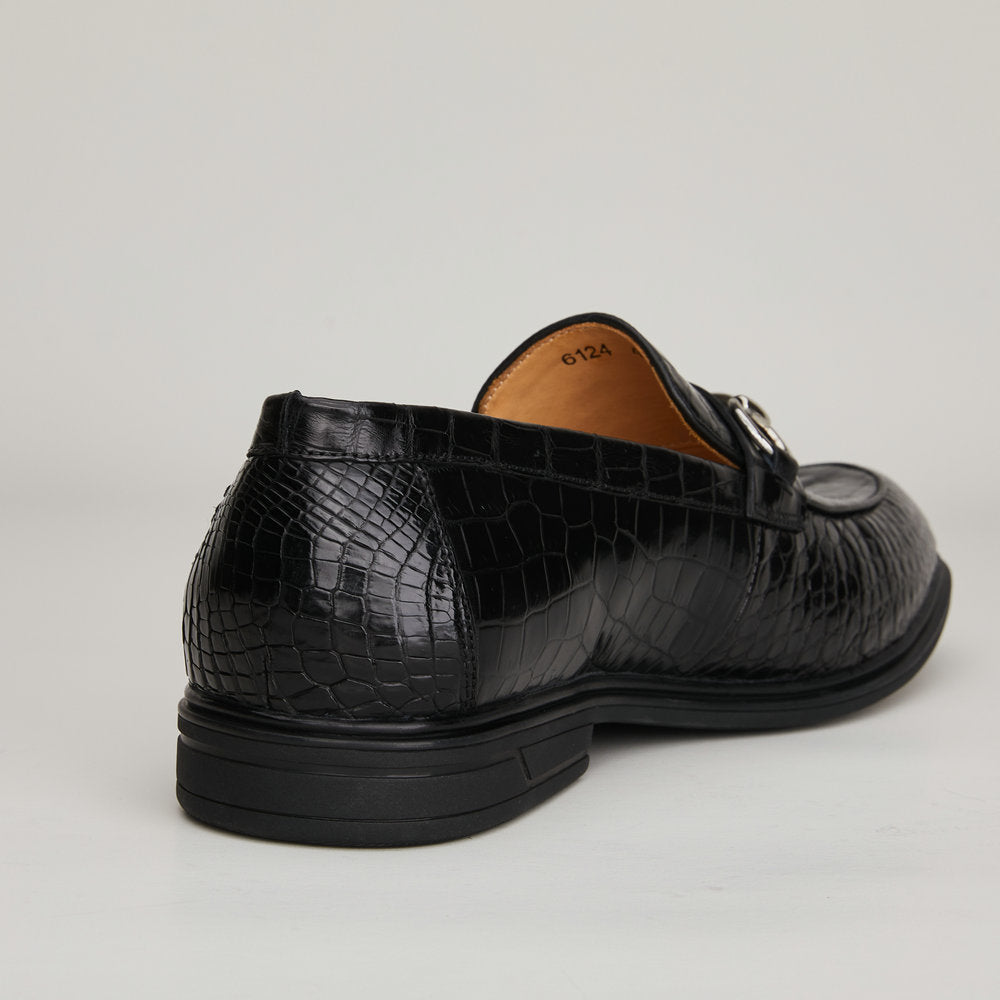 Crocodile Belly Skin Genuine Leather Men's Leather Shoes Rubber Sole Moccasins Fashion Casual Business Shoes 