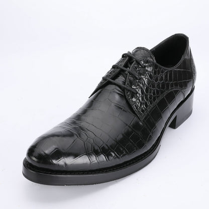 Crocodile Belly Skin Men's Leather Shoes Made of Genuine Leather Luxury Formal Business Shoes 