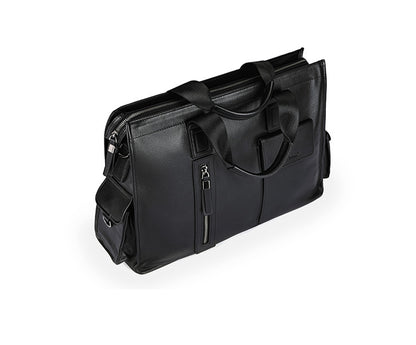 Men's handbag, genuine cowhide leather, computer bag, business large-capacity briefcase 