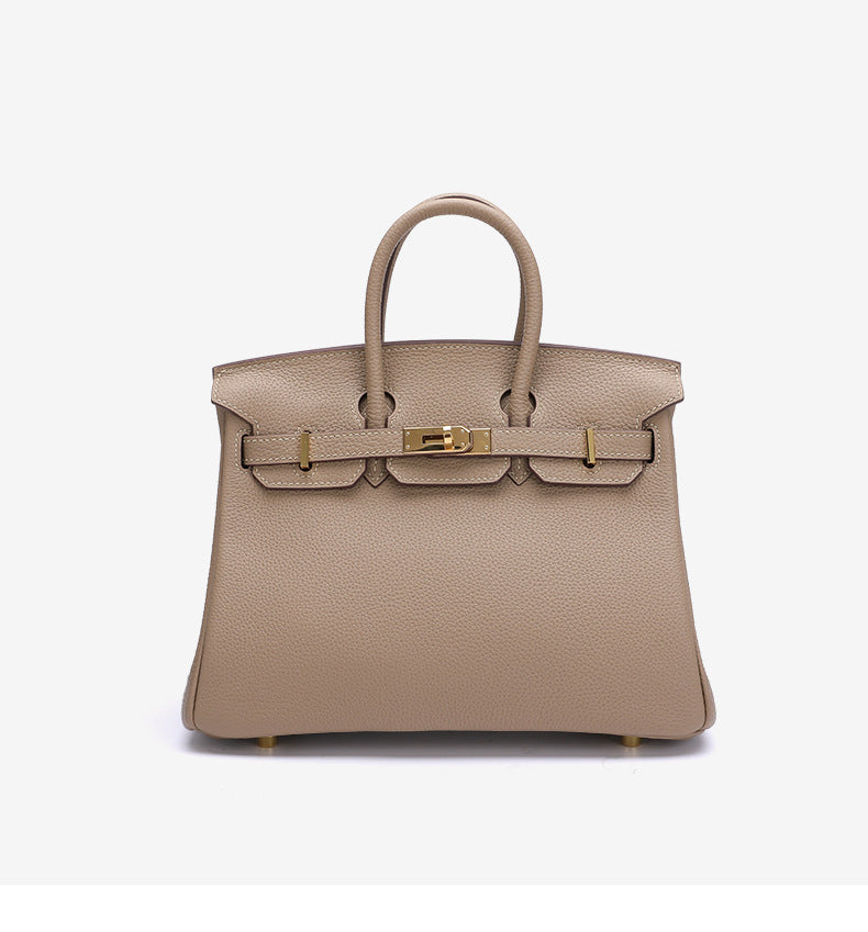 Women's Bag Leather Tote Bag Genuine Leather Bag Hand Sewn Waxed Thread Handbag