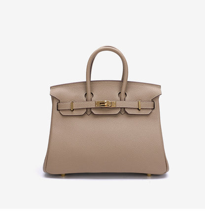 Women's Bag Leather Tote Bag Genuine Leather Bag Hand Sewn Waxed Thread Handbag