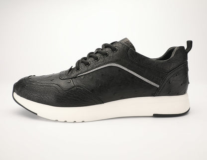 Ostrich skin men shoes genuine leather simple fashion casual shoes 