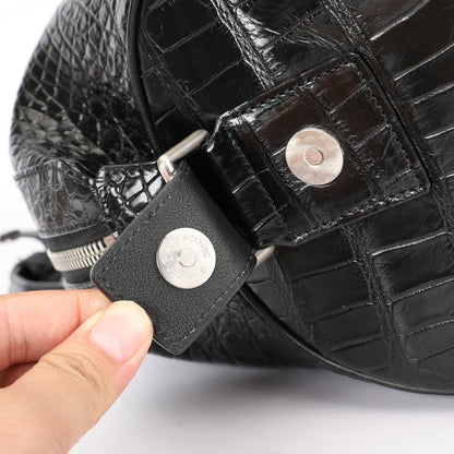 Crocodile Belly Skin Unisex Genuine Leather Travel Bag Luxury Travel Business Luggage Bag Super Large Capacity Handbag Handbag 
