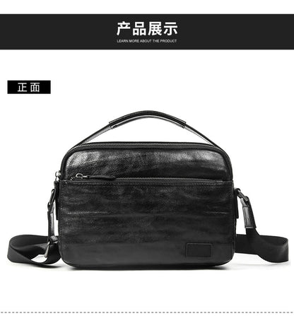 Men's shoulder bag, genuine cowhide leather, business commuting handbag, handbag, crossbody bag for men 