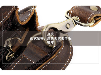 Men's Clutch Bag Cow Leather Crazy Horse Vintage Men's Handbag 