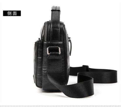 Men's shoulder bag, genuine cowhide leather, business commuting handbag, handbag, crossbody bag for men 