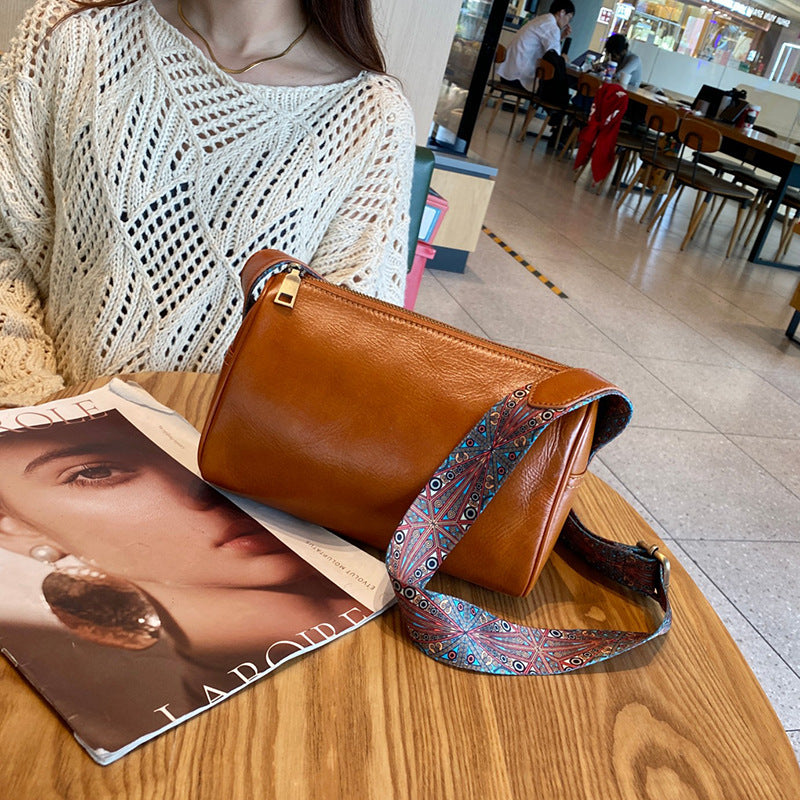 Cowhide women's bag shoulder bag crossbody bag underarm bag luxury fashion