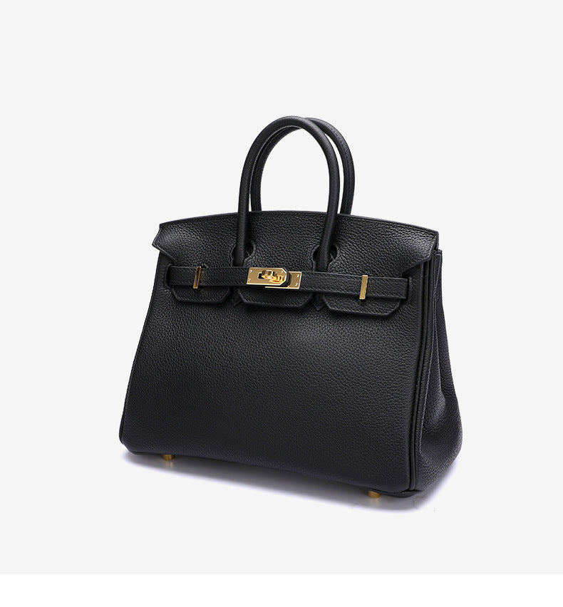 Women's Bag Leather Tote Bag Genuine Leather Bag Hand Sewn Waxed Thread Handbag