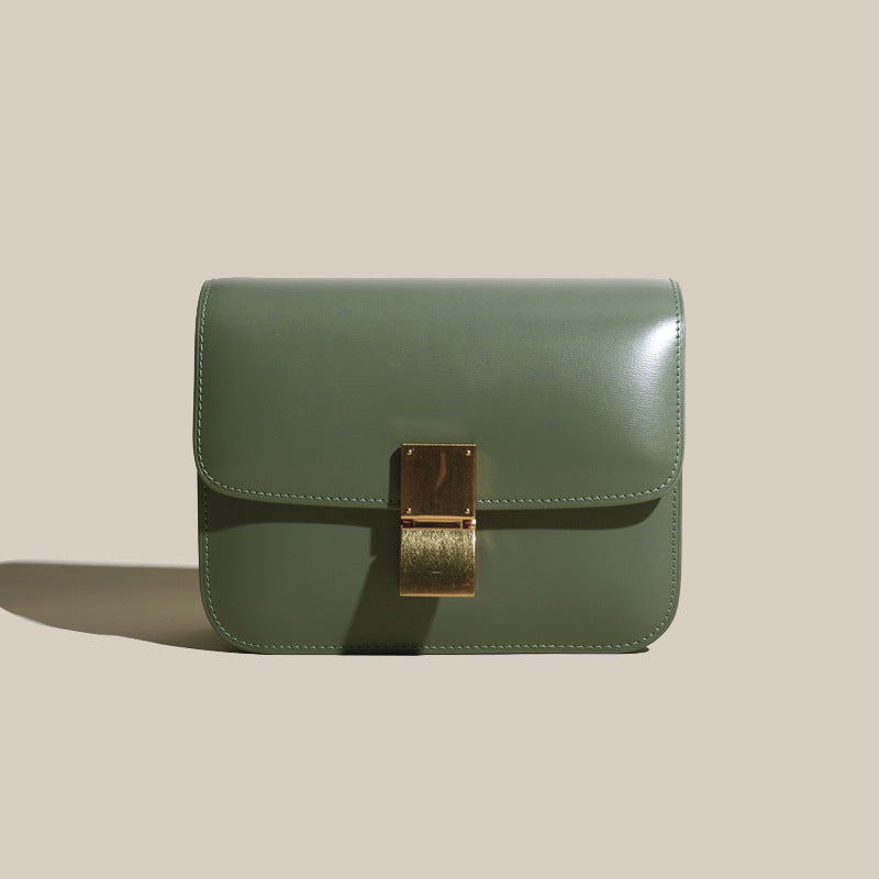 Bag Women Tofu Bag Genuine Leather Women Bag Luxury Retro Box Small Square Bag Crossbody Bag Goes with Anything