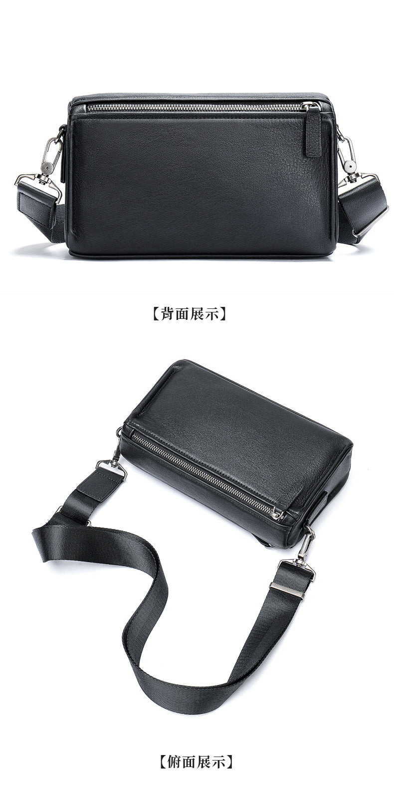 Men's Shoulder Bag Made of Genuine Cowhide Leather High Quality Men's Crossbody Bag Handbag 