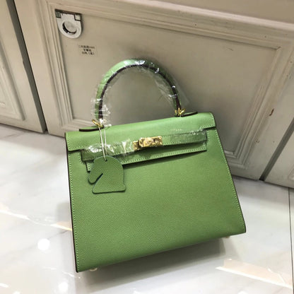 Genuine Leather Women's Handbag Trend Atmospheric Women Small Square Bag Shoulder Bag Crossbody Bag Commuting