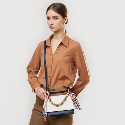 Women's Handbag Chain Bag OL Commuter Bag Genuine Leather Bag Cowhide Shoulder Bag Fashion