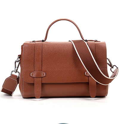 Women's Handbag Shoulder Bag Alternative Shoulder Bag Large Capacity Bag Genuine Leather String Tape