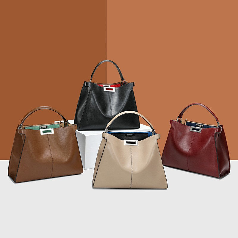 Women's handbag fashion large capacity retro shoulder bag crossbody bag goes with anything 