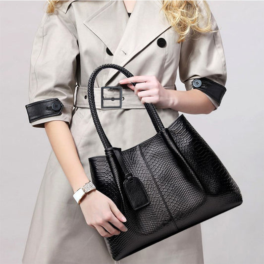 Women's Bags Genuine Leather Stylish Handbags Shoulder Bags Leather Tote Bags Shoulder Bags