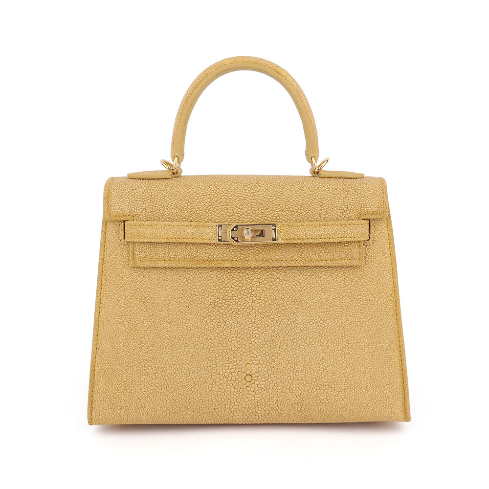 Stingray leather bag ladies genuine leather shoulder bag handbag crossbody bag goes with anything