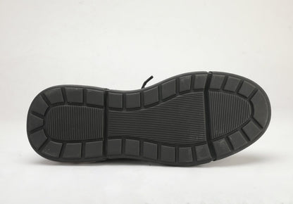 Crocodile Belly Skin Genuine Leather Men's Casual Shoes Rubber Thick Sole Athletic Shoes Air Cushion Damping Sneakers 
