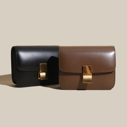Bag Women Tofu Bag Genuine Leather Women Bag Luxury Retro Box Small Square Bag Crossbody Bag Goes with Anything