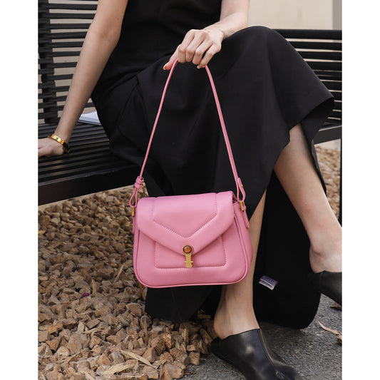 Underarm bag ladies genuine leather shoulder bag cowhide crossbody bag fashion goes with anything