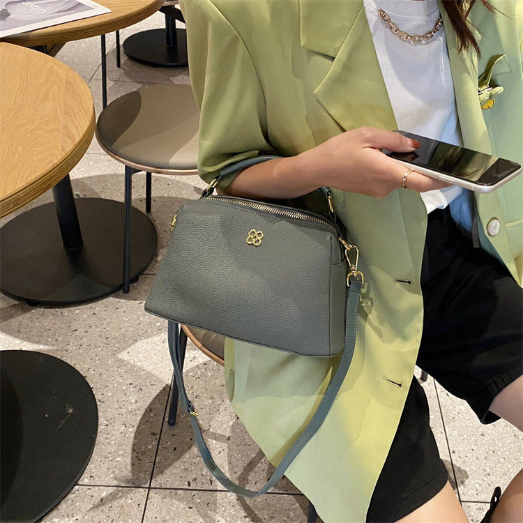 Trendy women's fashion Cowhide shoulder bag Crossbody bag Handbag Goes with anything