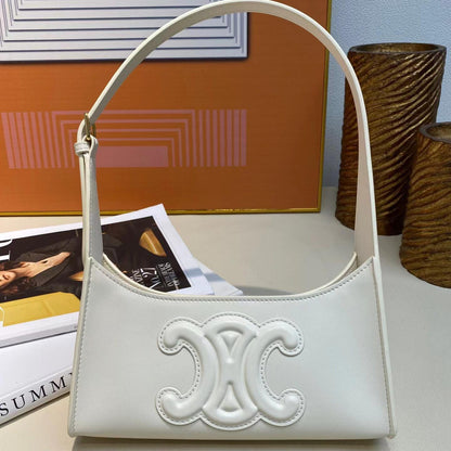Women's armpit bag Luxury genuine leather shoulder bag handbag Goes with anything Fashion