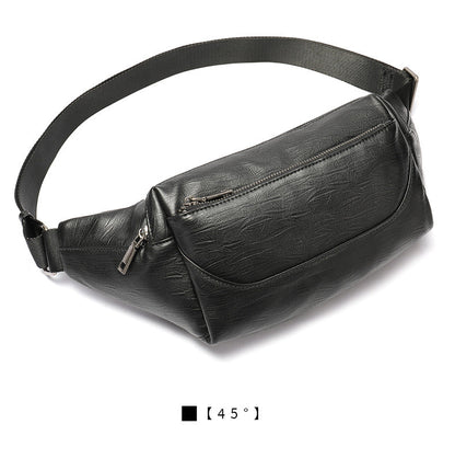 Men's Waist Bag Sports Fashion Casual Commuting Bust Bag Shoulder Bag 