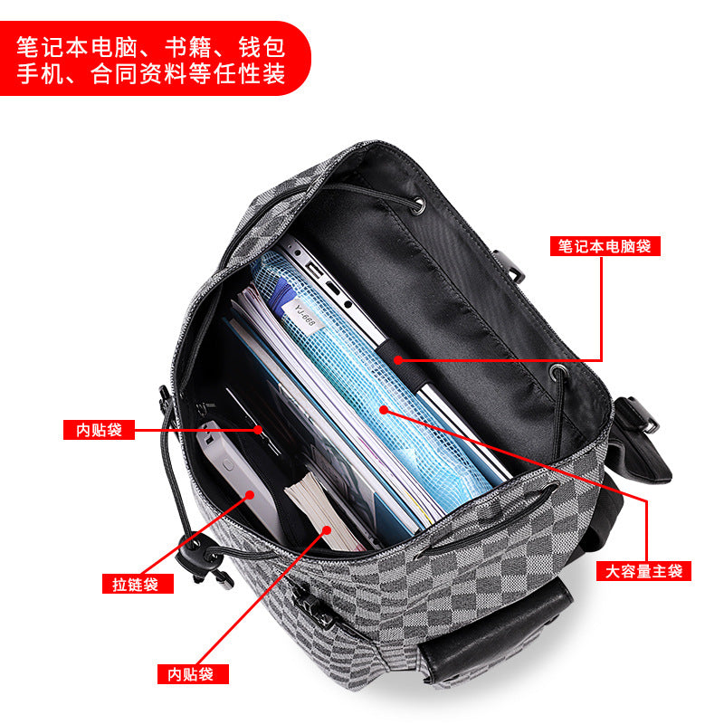 Men's backpack fashion large capacity computer bag travel bag backpack 