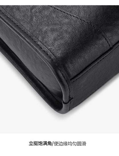 Men's handbag, genuine cowhide leather, handbag, crossbody bag, large capacity computer briefcase 