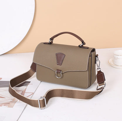 Genuine Leather Commuter Women's Bag Luxury Cowhide Crossbody Bag Shoulder Bag Fashion Goes with Anything