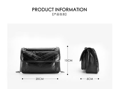 Women's Crossbody Bag Shoulder Bag Cowhide Gyukawa Chain Bag Messenger Bag Ryukou