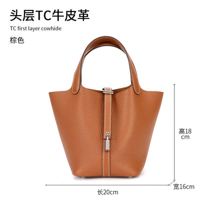 Women's Leather Tote Bag Cowhide Gyukawa Handbag Fashion