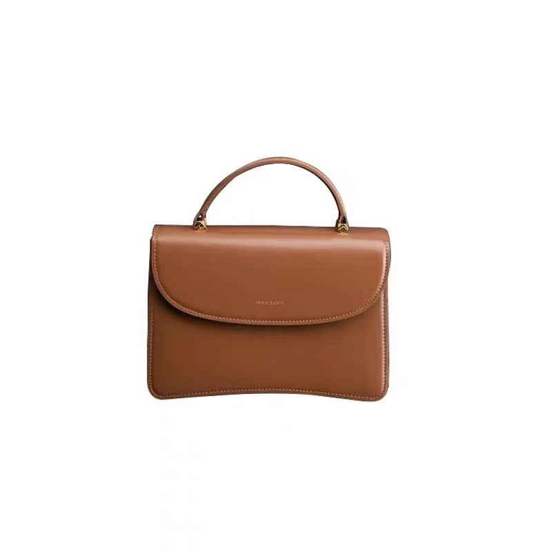 Women's Handbag Small Rectangular Shoulder Bag Female Luxury Genuine Leather Temperament Fashion High Quality