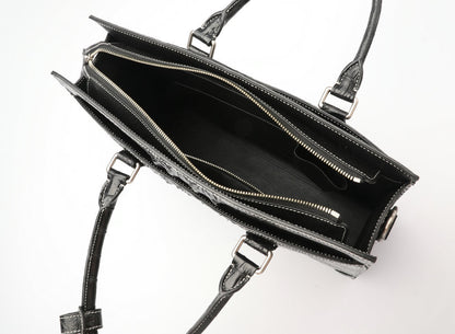 Men's briefcase Genuine crocodile leather handbag Business travel bag Office bag File bag Handbag 