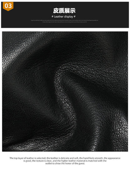 Men's Clutch Bag Genuine Cowhide Leather Vintage Large Capacity DIY Men's Wrist Bag Handbag 