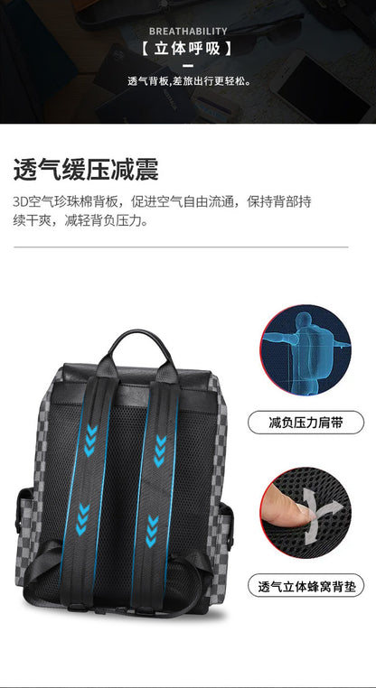 Men's backpack fashion large capacity computer bag travel bag backpack 
