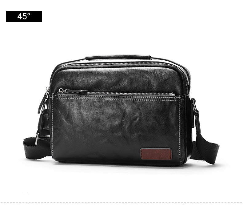 Men's shoulder bag, genuine cowhide leather, business commuting handbag, handbag, crossbody bag for men 