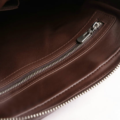 Siamese crocodile skin shoulder bag genuine leather business trip office business crossbody men's bag 