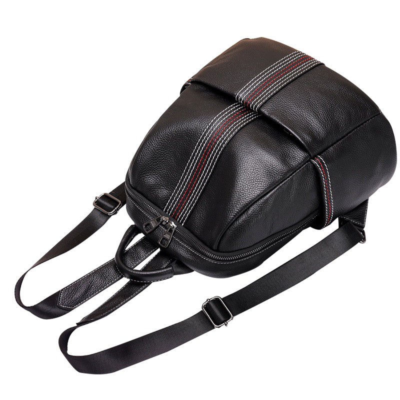 Casual large capacity shoulder bag travel rucksack fashionable cowhide ladies shoulder bag