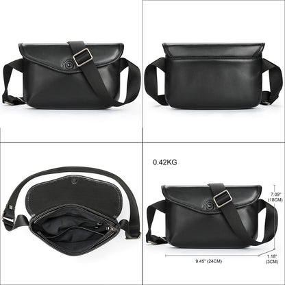 Men's Shoulder Bag Made of Cowskin Genuine Leather High Quality Waterproof Fashion Men Crossbody Bag 