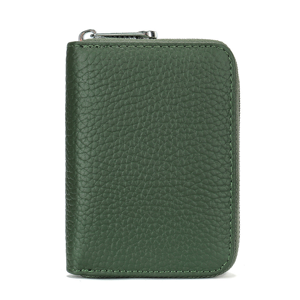 Men's wallet cowhide anti-theft brush coin purse card bag multifunctional men's wallet handbag 