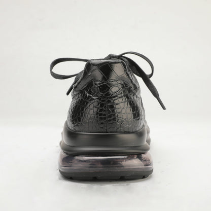 Crocodile Belly Skin Men's Casual Shoes Fashion Genuine Leather Men Shoes 