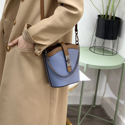 Women's Chain Bag Crossbody Bag Genuine Leather Shoulder Bag Luxury Bucket Bag Fashion