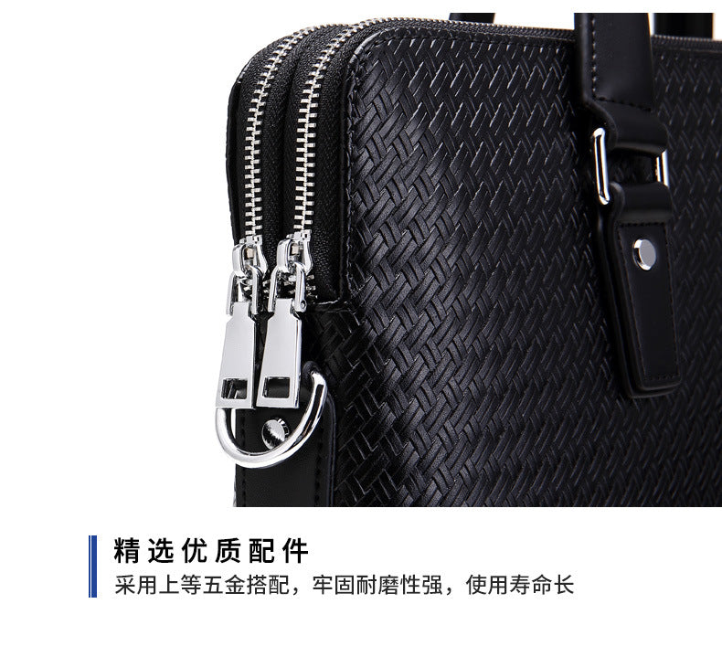 Men's handbag, handbag, genuine cowhide leather, large capacity, business computer bag, men's briefcase shoulder bag 